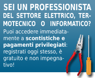 Registrati ed accedi alla nostra area professionisti