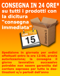Spedizione in 24 ore su tutti i prodotti a magazzino